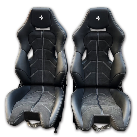 FERRARI F430 California 458 488 F12 F8 SCUDERIA GOLDRAKE CARBON SEAT BLACK OEM：877290, 802886, 84522500, 84523500